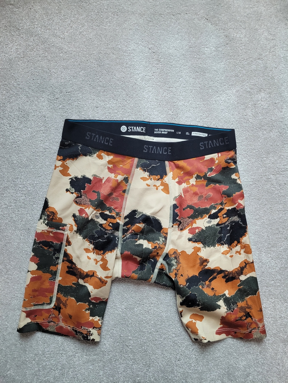 NWOT Stance Camo The Compression Boxer Brief - Pair Of 2